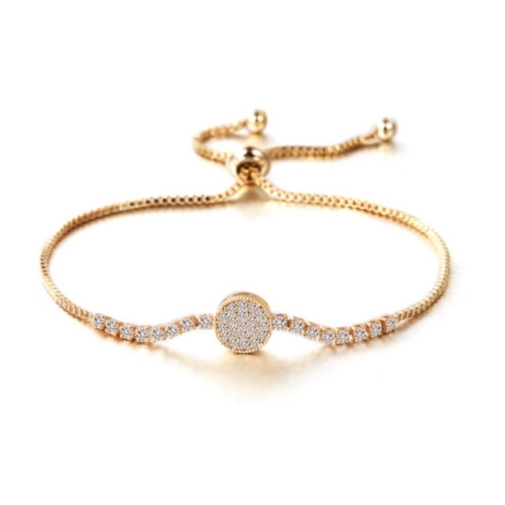 Round Rhinestone Bracelet - Picture 6 of 9